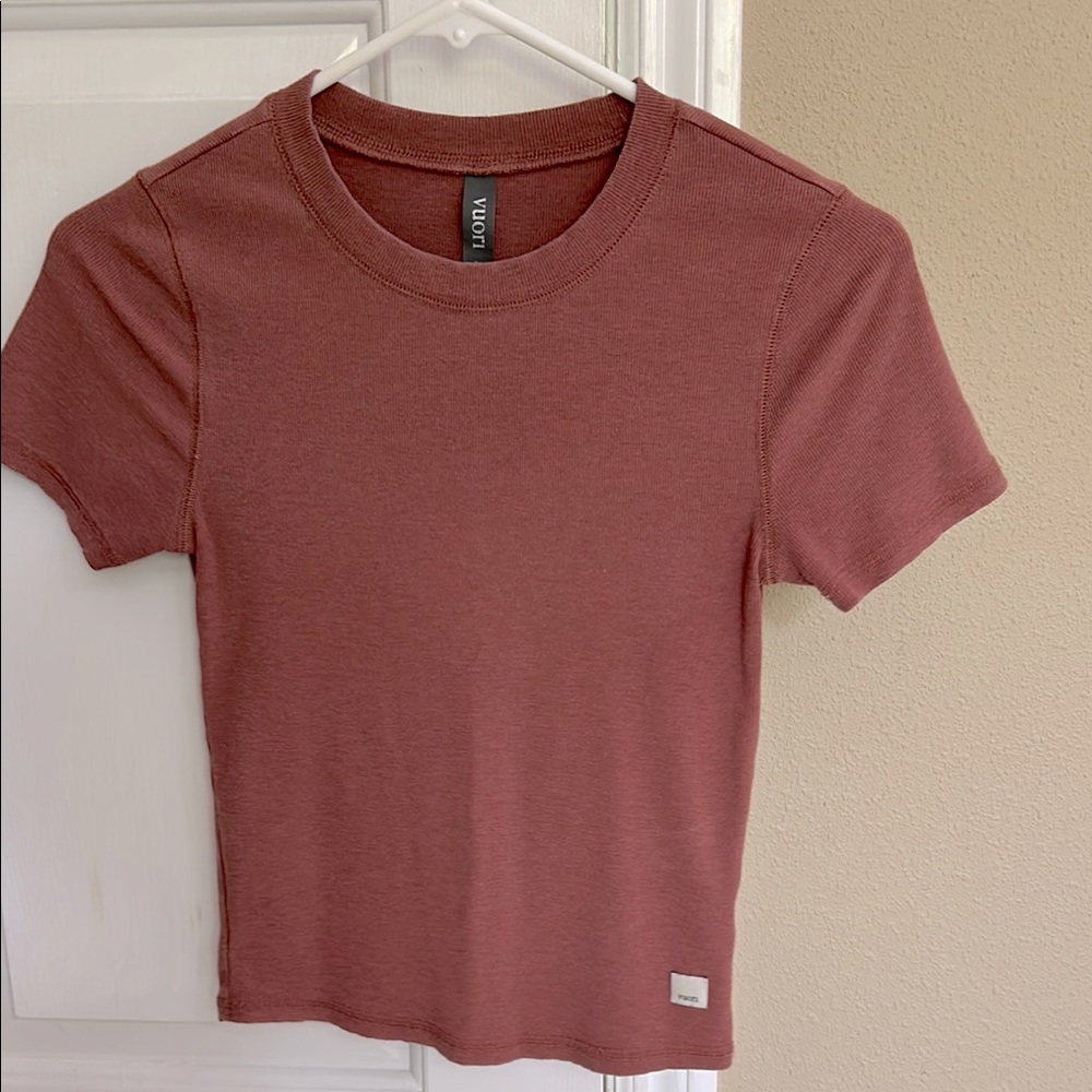 Vuori cropped ribbed t shirt - XS